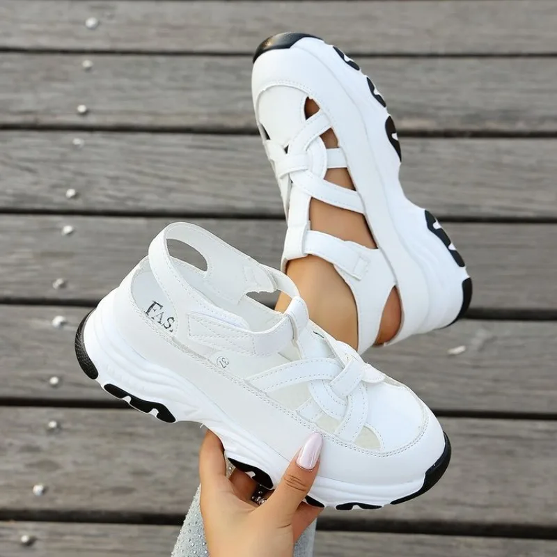 Leather Sneaker Care Kit - Damen Komfort Orthopädische Sport-Sandalen Lässige Chunky