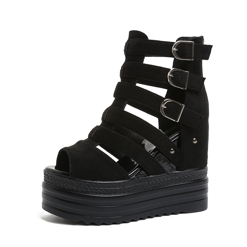Leather Sneaker Care Kit - 11CM Designer Damen Sommer Ledersandalen Offene